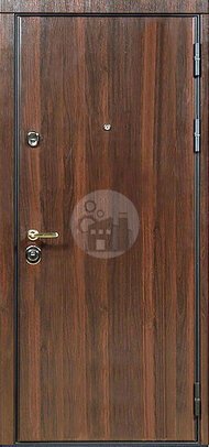 стальная дверь в квартиру с тремя петлями, отделка ламинат-ДВ-782