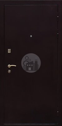 Дверь входная в офис с порошковым покрытием и ламинатом-ДВ-944